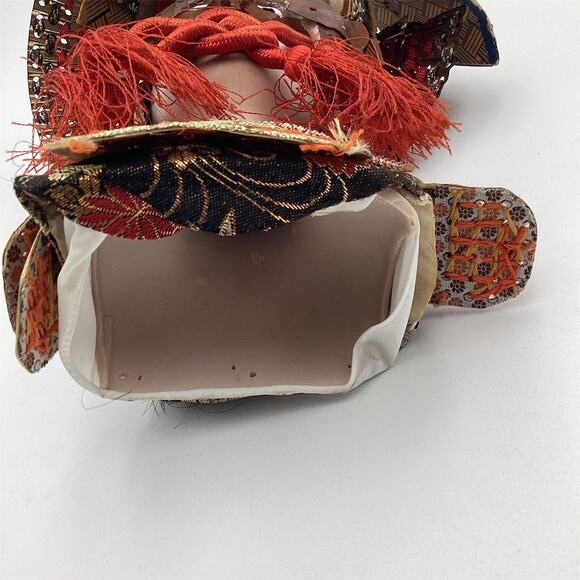 Vintage Japanese Samurai Doll with Kabuto Helmet Showa Era 9”Figure - Picture 7 of 13